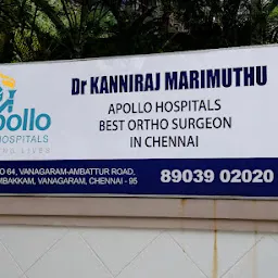 Dr Kanniraj Marimuthu Apollo Hospitals - Best Ortho Surgeon in Chennai