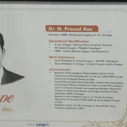 Dr. M Prasada Rao - Best Urologist in Vizag