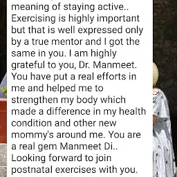 Dr. Manmeet Kaur- Physiotherapist in Ludhiana