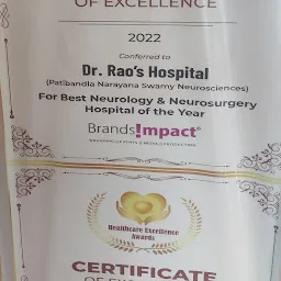 Dr Rao - Dr Mohana Rao Patibandla - minimally invasive neurosurgeon and spine surgeon