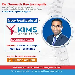 Dr. Sreenath Rao Jakinapally - Best Spine Surgeon in Hyderabad | Secunderabad