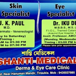 Dr.U.K.Paul Skin Specialist and Dr.Suman Kurmi Eye Specialist (Shanti Medical)