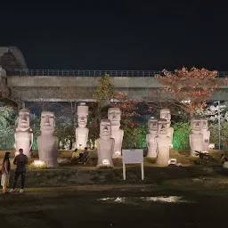Easter Island (Replica) at Eco Park, Kolkata