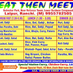 Eat then meet