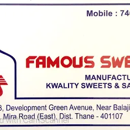 Famous Sweets & Farsan
