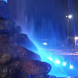 Fountain and waterfall