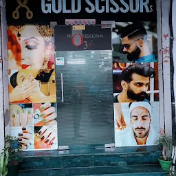 Gold Scissors Unisex Salon