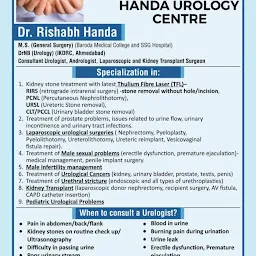 Handa Urology Centre - Dr. Rishabh Handa