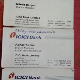 ICICI Bank Ranchi-Branch & ATM