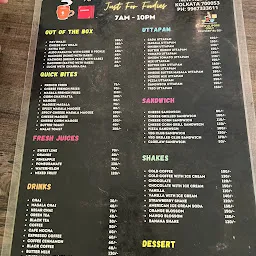 JUST FOR FOODIES CAFE New Alipore