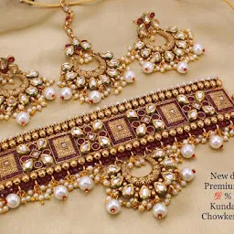 Maa bhatiyani fanciy povai and artificial jewellery