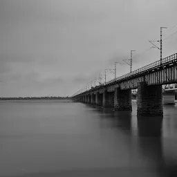 Mahanadi Rail Bridge Under-pass