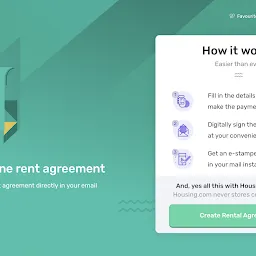 Online Rent Agreement @399/- at Housing.com