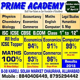 Prime Academy |Coaching classes Science ,Commerce & Humanity