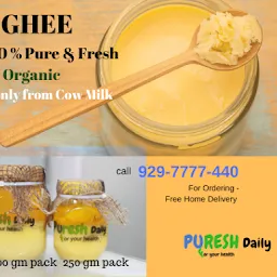 Puresh Daily. home delivery of Pure, fresh organic milk ,ghee and paneer