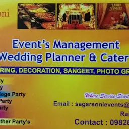 Sagar Soni Event Management, Wedding Planner & Caters