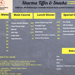 Sharma Tiffin & Snacks