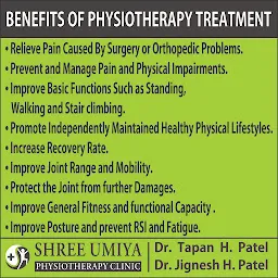 Shree Umiya Physiotherapy Clinic