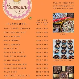 Sweegan - Custom Home Made Vegan, Refined Sugar free, Gluten Free, Low Carb, Healthy, Dairy Free Cakes