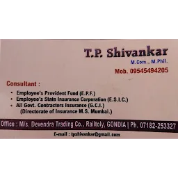 T.P. Shivankar ( Consultant:-E.P.F. , E.S.I.C. , Govt. Contractors Insurance(G.C.I.)