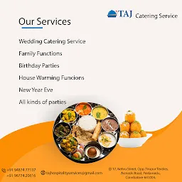 Taj Catering Services in Coimbatore