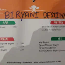 The Biryani Destination