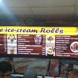 Thick shakes ice cream roll