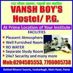 Vansh Boys hostel.